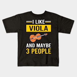 3 People Viola Violist Kids T-Shirt